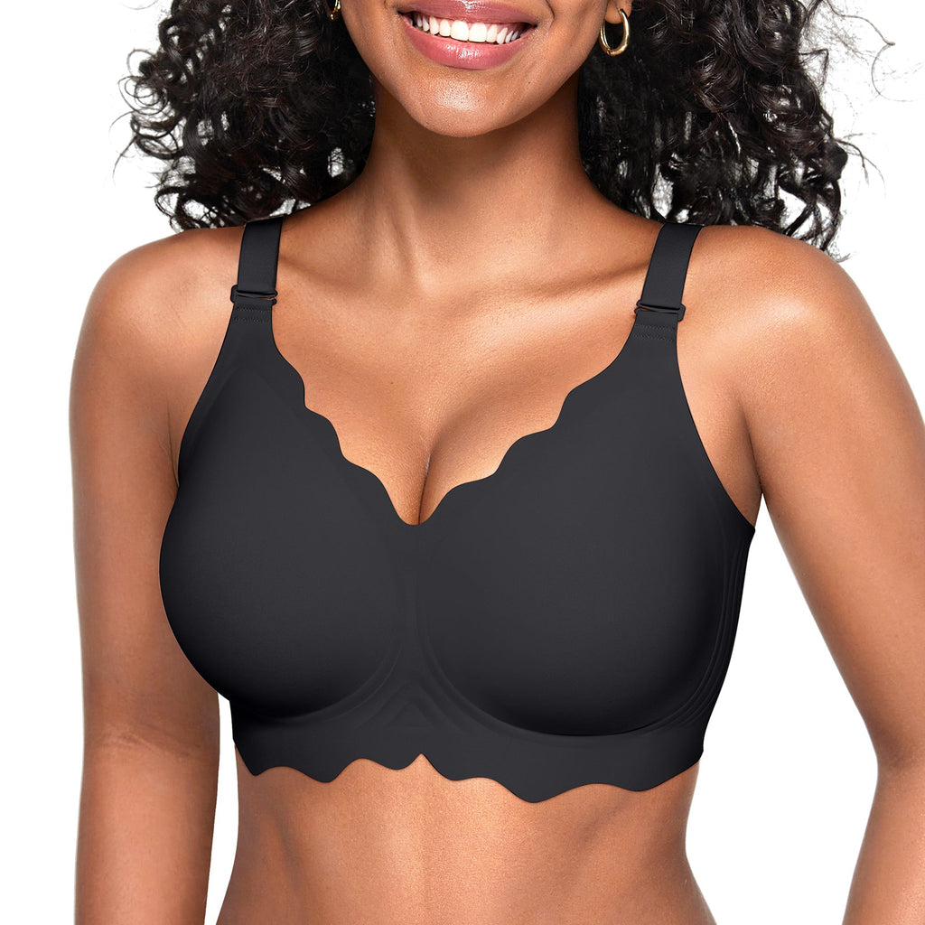 Scalloped Seamless Full Coverage Convertible Bra