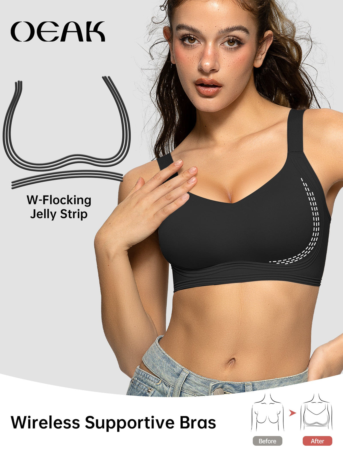 Full Coverage Push Up Jelly Bra