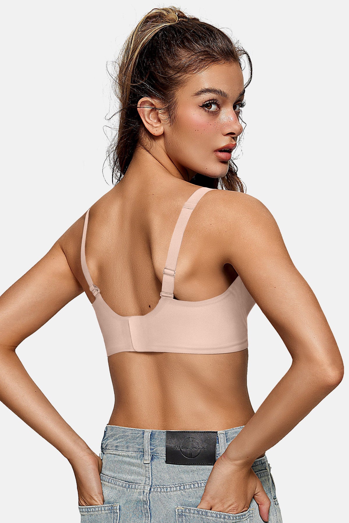 Oeaky Deep V Jelly Bra No Underwire