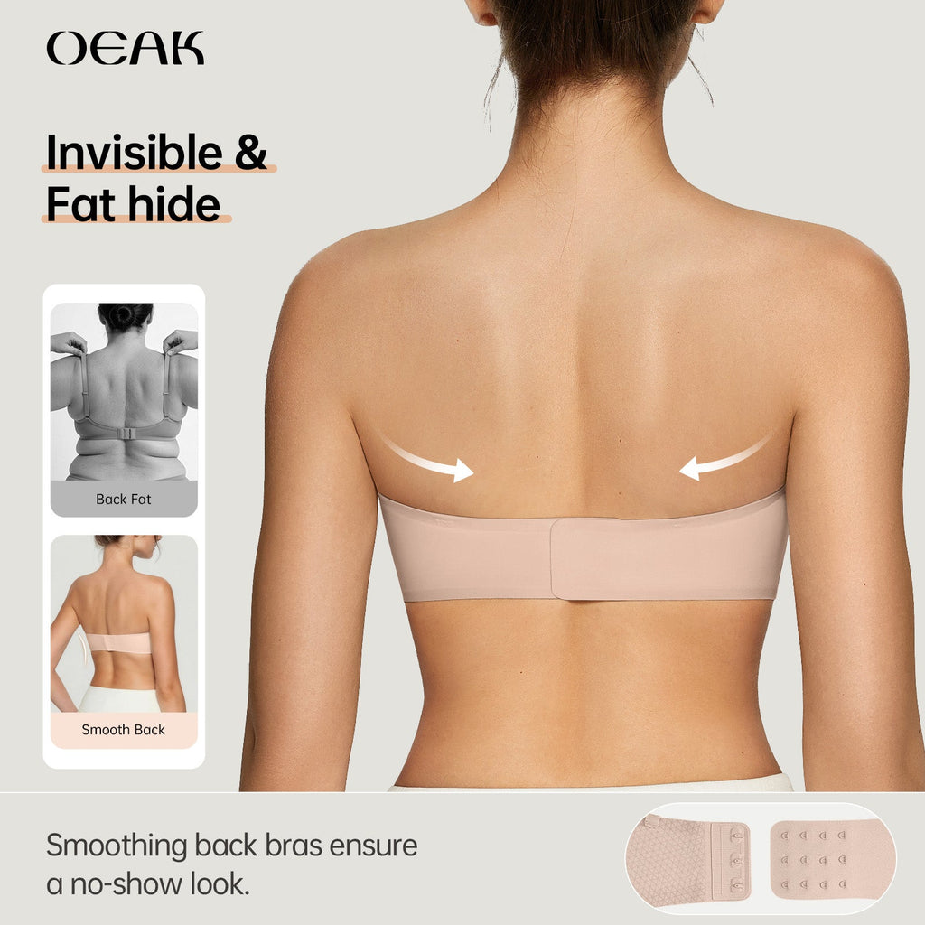 Strapless Non Slip Bandeau Jelly Bra