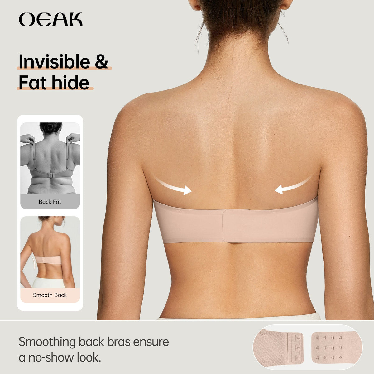 Strapless Non Slip Bandeau Jelly Bra