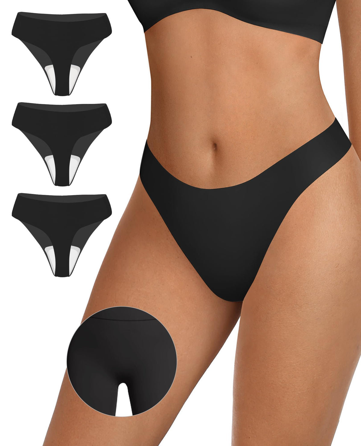 Seamless Thongs for Women Invisible Thongs