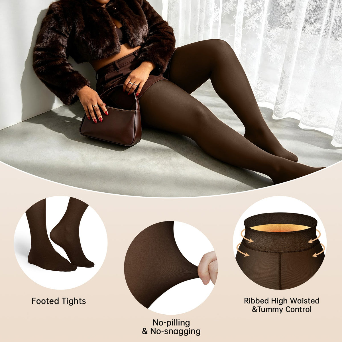 Flawless Illusion Fleece Lined Tights