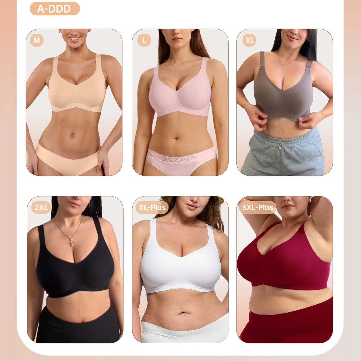 Seamless Wireless Jelly V-Neck Bra