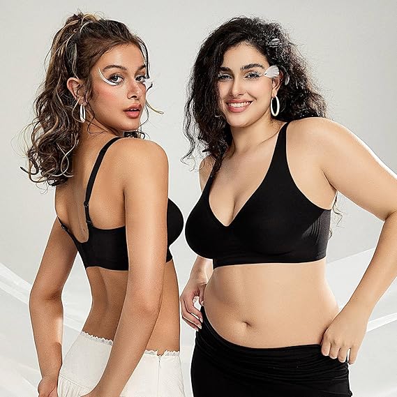 Oeaky Deep V Jelly Bra No Underwire