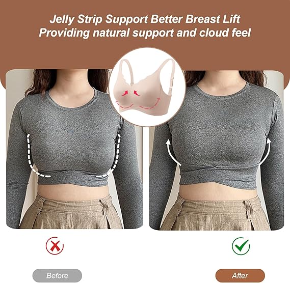 Scalloped Wireless Jelly Bra