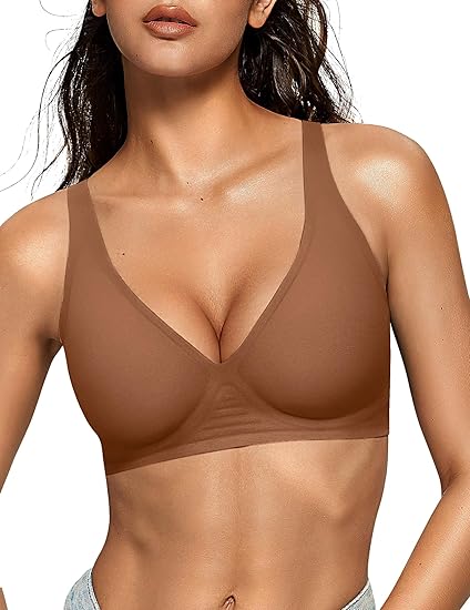 Oeaky Deep V Jelly Bra No Underwire