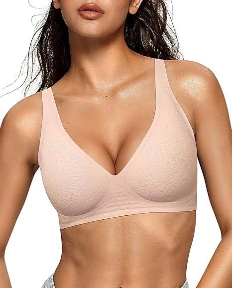 Oeaky Deep V Jelly Bra No Underwire