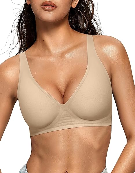Oeaky Deep V Jelly Bra No Underwire
