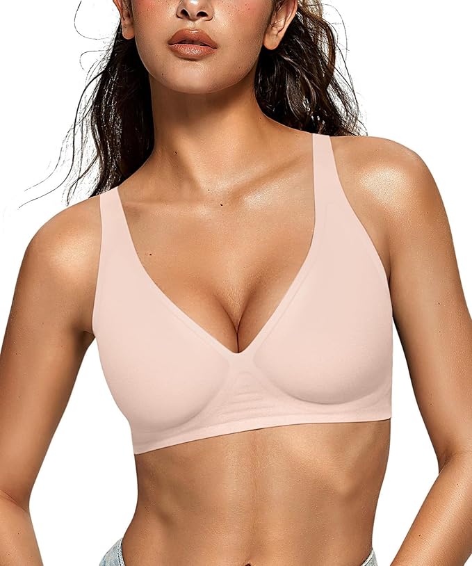 Oeaky Deep V Jelly Bra No Underwire