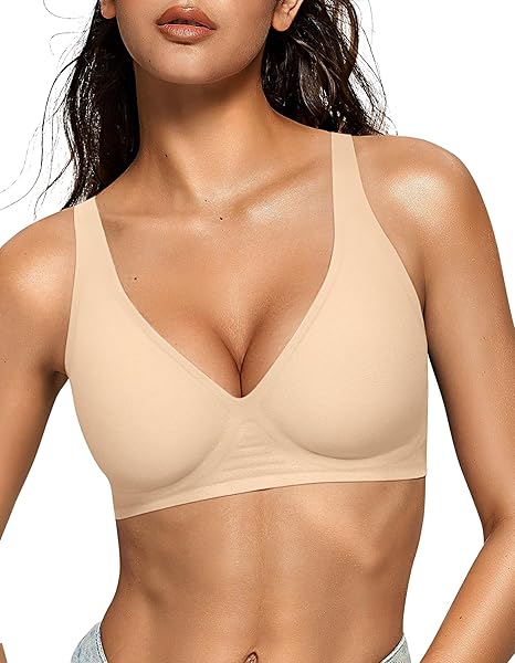 Oeaky Deep V Jelly Bra No Underwire