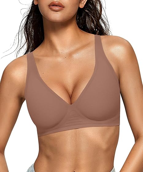 Oeaky Deep V Jelly Bra No Underwire