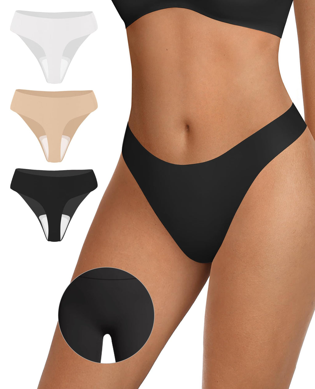 Seamless Thongs for Women Invisible Thongs
